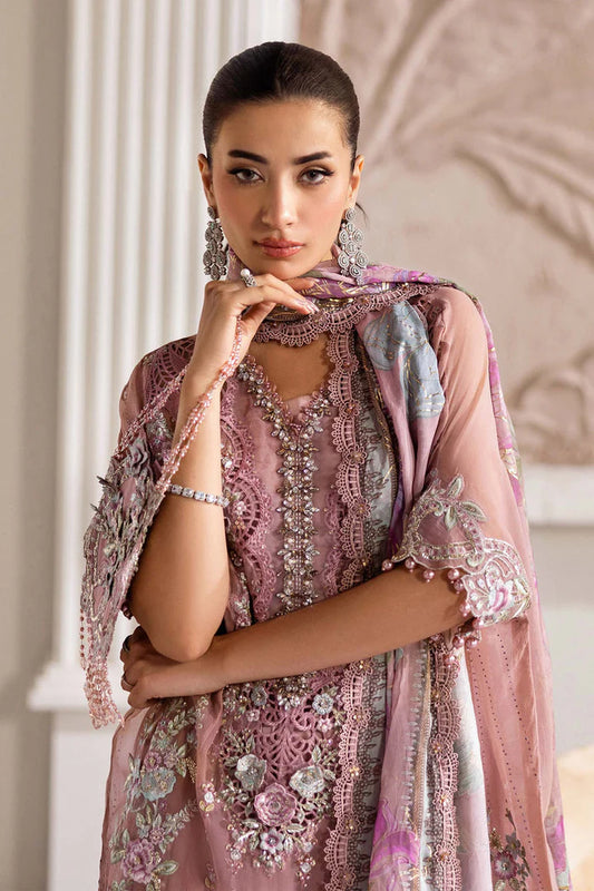 MARIA.B CHIFFON UNSTITCHED EMB D-05 SUIT