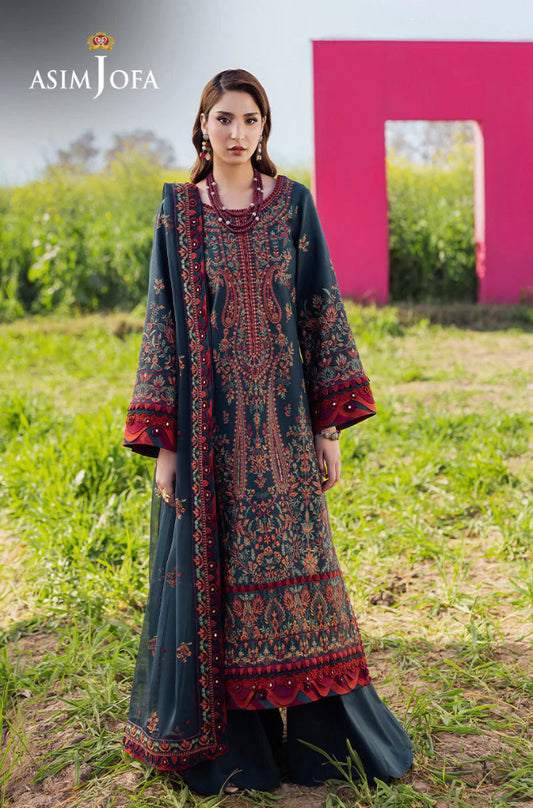 ASIM JOFA LAWN LUXURY UNSTITCHED EMB 3PC