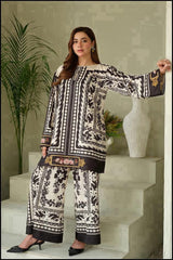 Shamoze Silk Digital 3pc Unstitched Suit 18