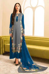 Shamoze Silk Digital 3pc Unstitched Suit - 28