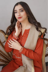 AISLING DHANAK UNSTITCHED EMB 3PC