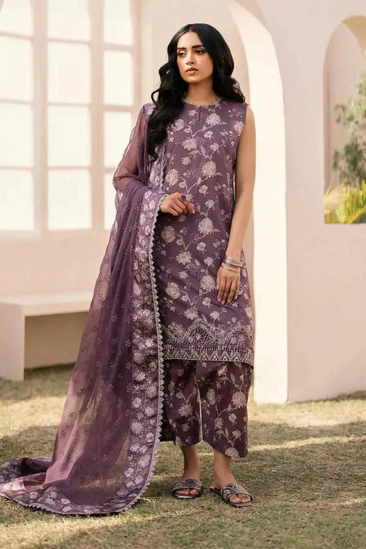 BAROQUE DHANAK PRINTED UNSTICHED 3PC