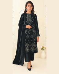 MIRAAL VOL#1 DHANAK UNSTITCHED EMB 3PC