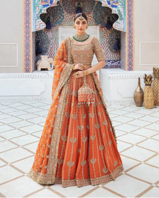 KANWAL MALIK ORGANZA UNSTITCHED EMB SUIT