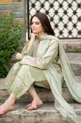 Summer 3PC Lawn Embroidered Suit