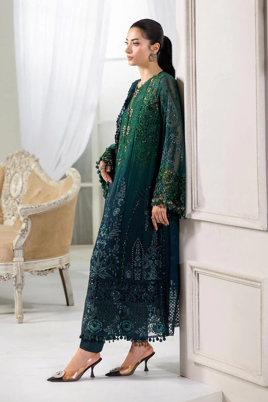 MARIA.B CHIFFON UNSTITCHED EMB D-01 SUIT