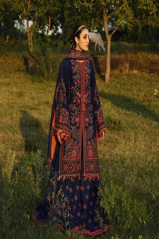 HUSSAIN REHAR KHADDAR UNSTITCHED EMB 3PC