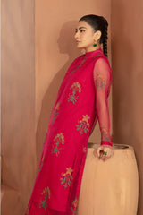 MARIA.B ORGANZA UNSTITCHED EMB 2PC