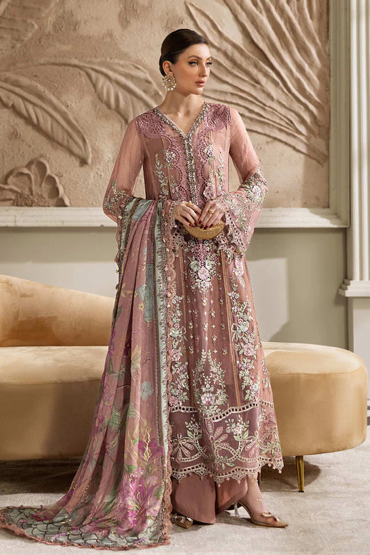 MARIA.B CHIFFON UNSTITCHED EMB D-05 SUIT