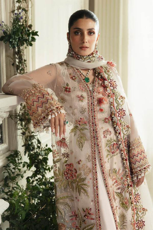 ELAN ORGANZA UNSTITCHED EMB SUIT BOTANICAL BLISS D-05