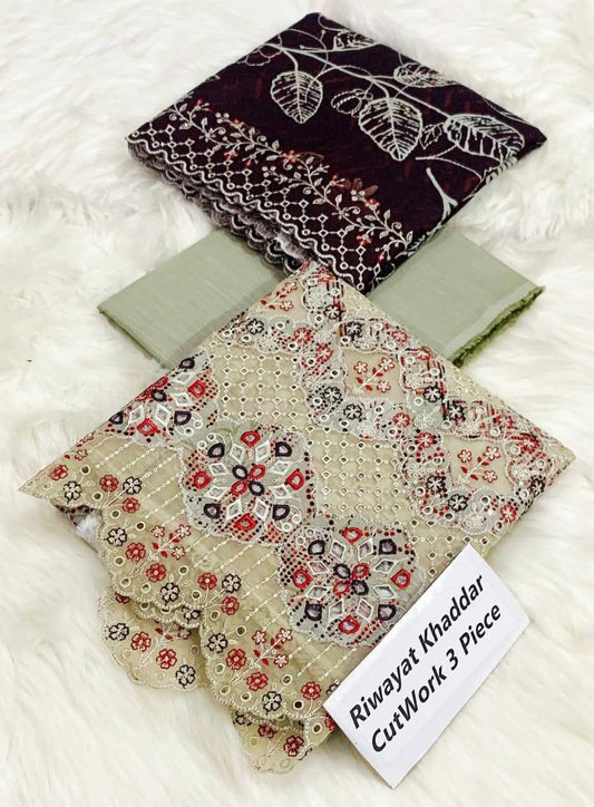 Raiwayat 3pc Pure Khadar