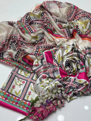 Shamoze Silk Digital 3pc Unstitched Suit 24
