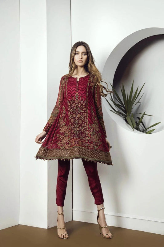 BAROQUE LINEN UNSTITCHED EMB 3PC