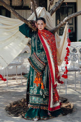 HUSSAIN REHAR DHANAK UNSTITCHED EMB 3PC HUSSAIN REHAR DHANAK UNSTITCHED EMB 3PC