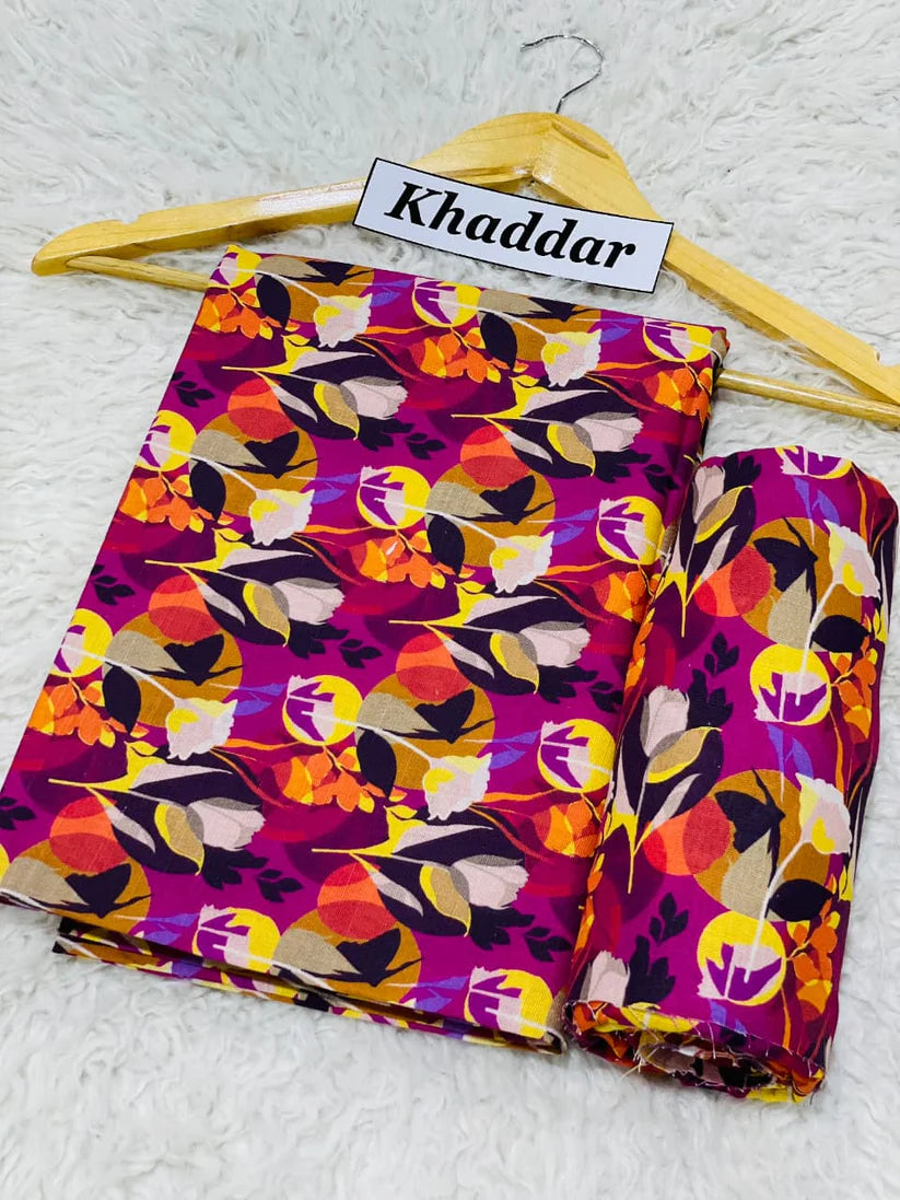 Digital Printed Khaddar Shirt Digital Printed Khaddar Trouser Beautiful Designs Colors Guaranteed.