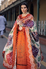 FARASHA LAWN PREMIUM UNSTITCHED EMB 3PC