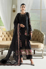 MARIA.B CHIFFON UNSTITCHED EMB D-02 SUIT
