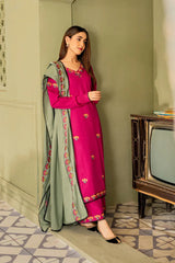 ASLING DHANAK UNSTITCHED EMB 3PC