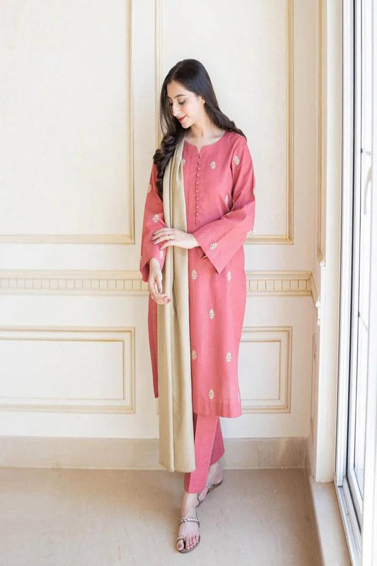 AISLING DHANAK UNSTITCHED EMB 3PC