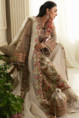 ELAN ORGANZA UNSTITCHED EMB SUIT BOTANICAL BLISS D-05