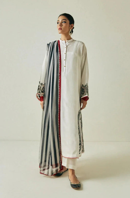 ZARA SHAHJAHAN LAWN LUXURY UNSTITCHED EMB 3PC