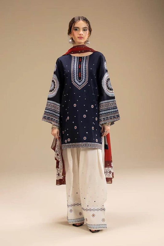 JAZMIN DHANAK PREMIUM UNSTITCHED EMB 3PC