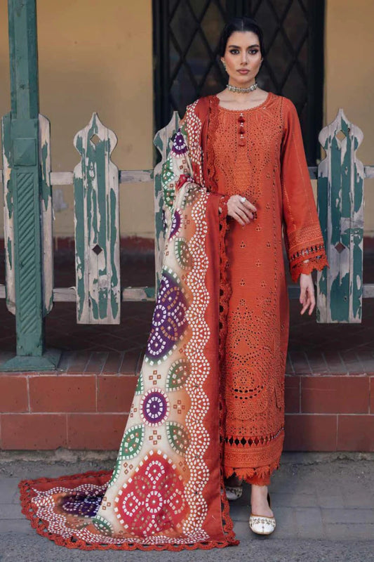 FARASHA LAWN PREMIUM UNSTITCHED EMB 3PC