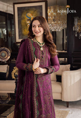 ASIM JOFA DHANAK UNSTITCHED EMB 3PC