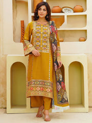 ANEELAS DHANAK UNSTITCHED EMB 3PC