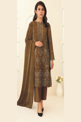 MIRAAL VOL#1 DHANAK UNSTITCHED EMB 3PC