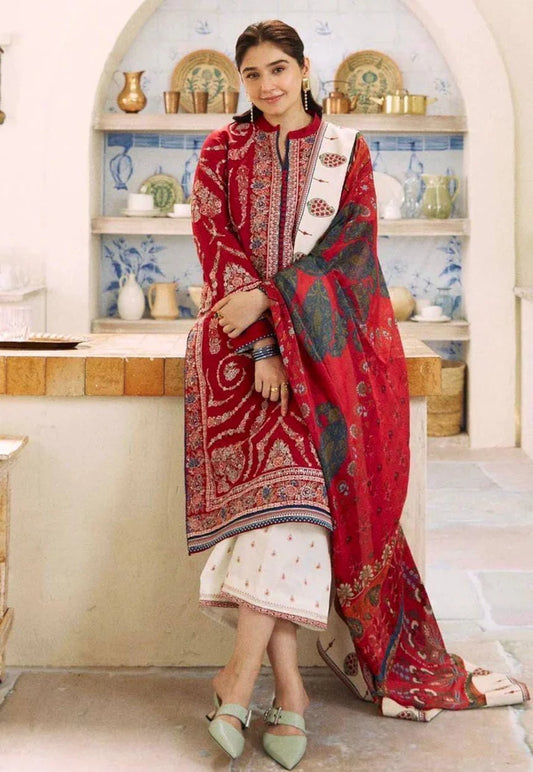 ZARA SHAHJAHAN LUXURY UNSTITCHED EMB 3PC