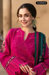 QalamKar -Summer 3PC Chikenkari Lawn Emb Suit
