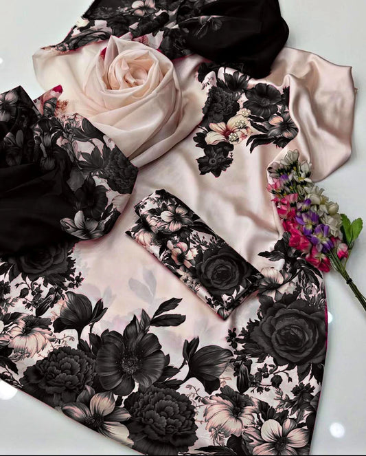Shamoze Silk Digital Tye ‘N’ Dye 3pc Unstitched Suit -10