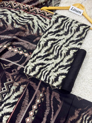 Linen Printed 3pc D-01