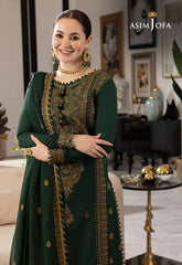 Asim jofa 3pc DHANAK UNSTITCHED EMB 3PC