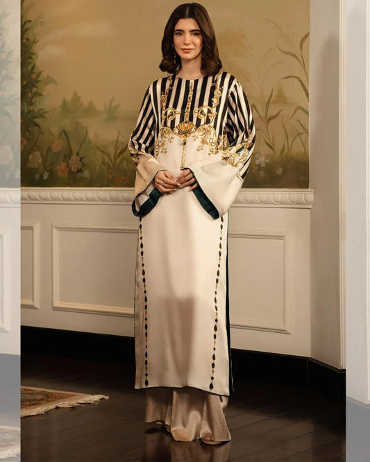 Shamoze Silk Digital Tye ‘N’ Dye 3pc Unstitched Suit -08