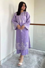 URGE-2PC DHANAK EMBROIDERED SHIRT AND EMBROIDRED SLEEVES