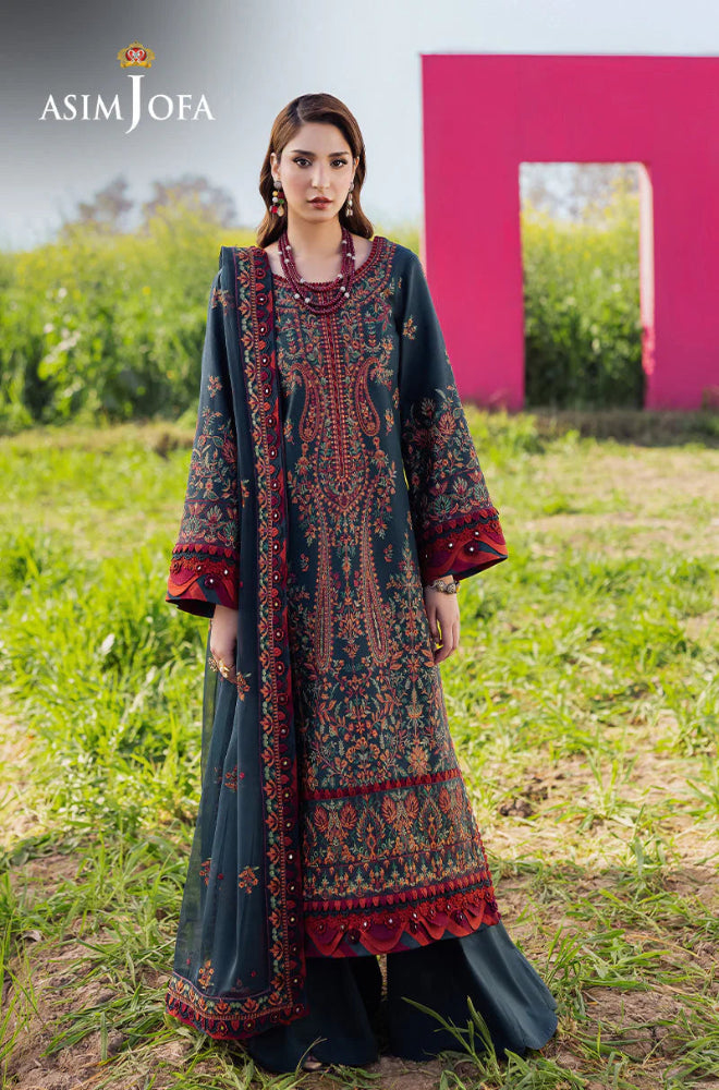 ASIM JOFA LAWN LUXURY UNSTITCHED EMB 3PC