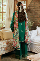 ZARA SHAHJAHAN DHANAK UNSTITCHED EMB 3PC