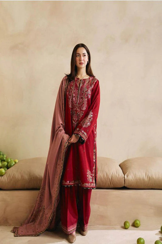 ZARA SHAHJAHAN KARANDI UNSTITCHED EMB 3PC