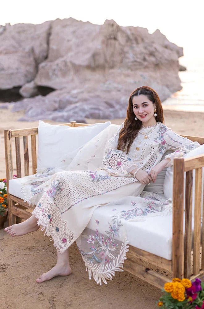 Qalamkar - Summer 3PC Lawn Embroidered Suit