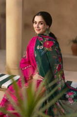 QalamKar -Summer 3PC Chikenkari Lawn Emb Suit