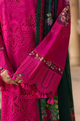 QalamKar -Summer 3PC Chikenkari Lawn Emb Suit