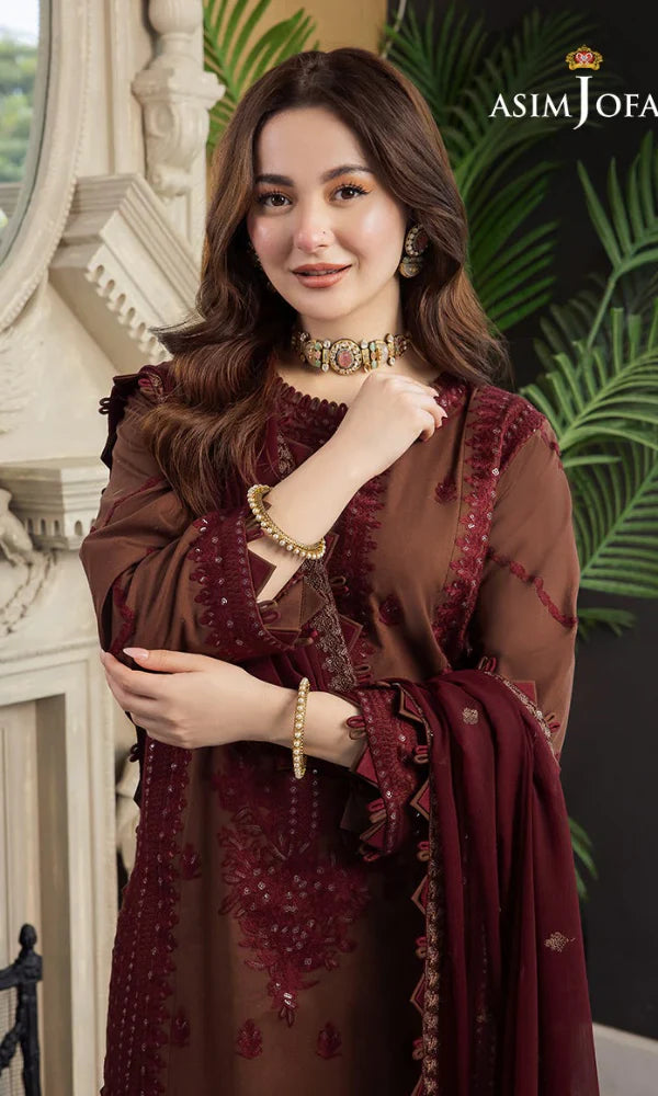Asim Jofa - Summer 3PC Embroidered Lawn Suit -