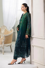 MARIA.B CHIFFON UNSTITCHED EMB D-01 SUIT