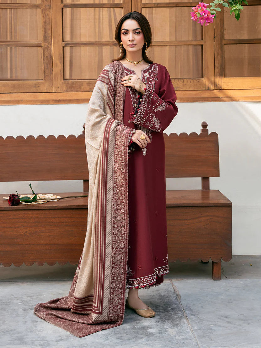 IZEL LAWN LUXURY UNSTITCHED EMB 3PC