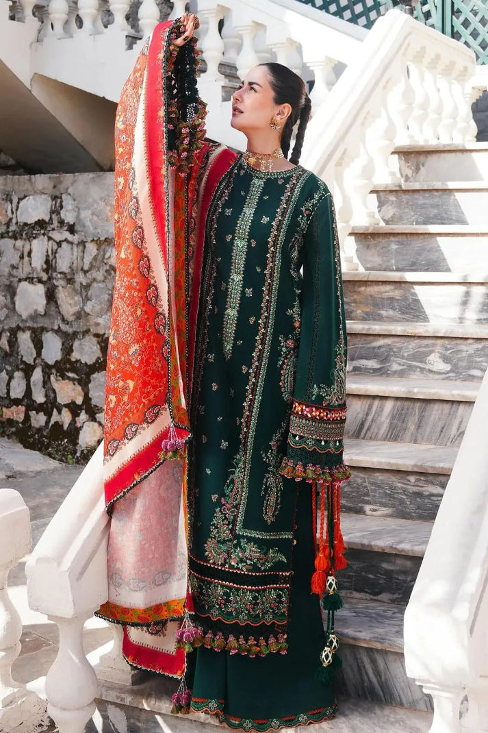 HUSSAIN REHAR DHANAK UNSTITCHED EMB 3PC HUSSAIN REHAR DHANAK UNSTITCHED EMB 3PC