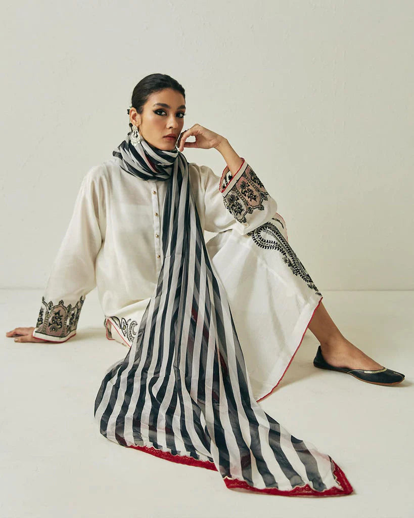ZARA SHAHJAHAN LAWN LUXURY UNSTITCHED EMB 3PC