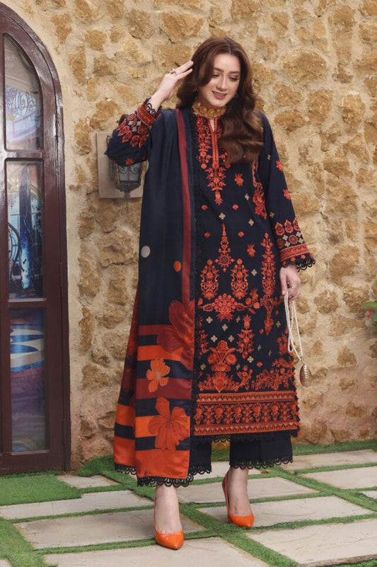 ANEELS LAWN LUXURY UNSTITCHED EMB 3PC