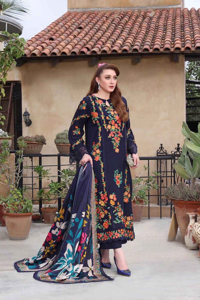 ANEELAS DHANAK UNSTITCHED EMB 3PC
